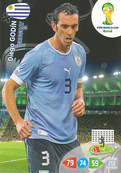 Diego Godin Uruguay Panini 2014 World Cup #306